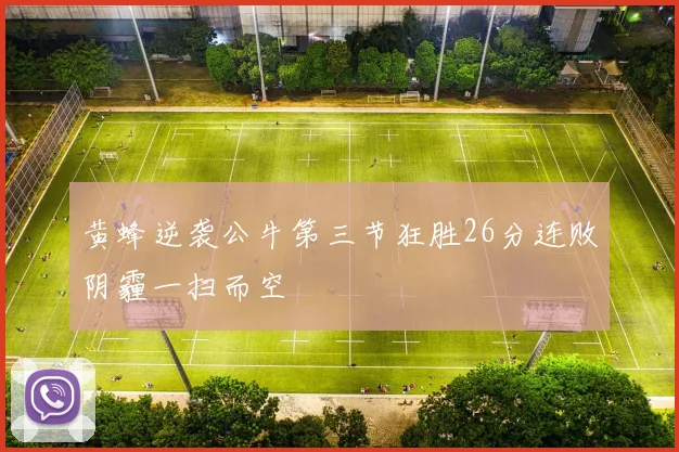 黄蜂逆袭公牛第三节狂胜26分连败阴霾一扫而空